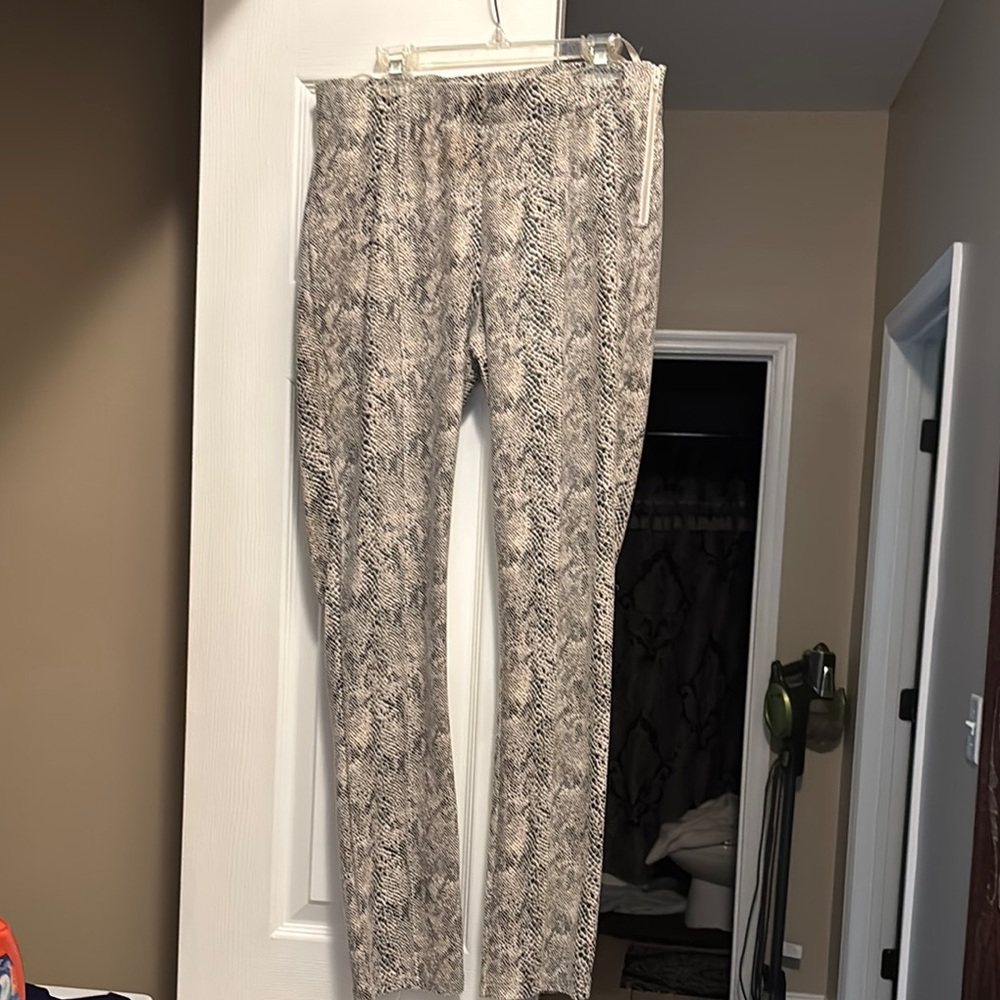 She + Sky Snake Print Straight Leg Pants